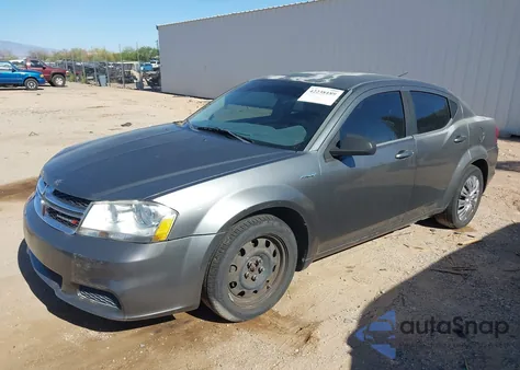 2013 Dodge Avenger Se from USA, damaged, VIN 1C3CDZAB2DN591936